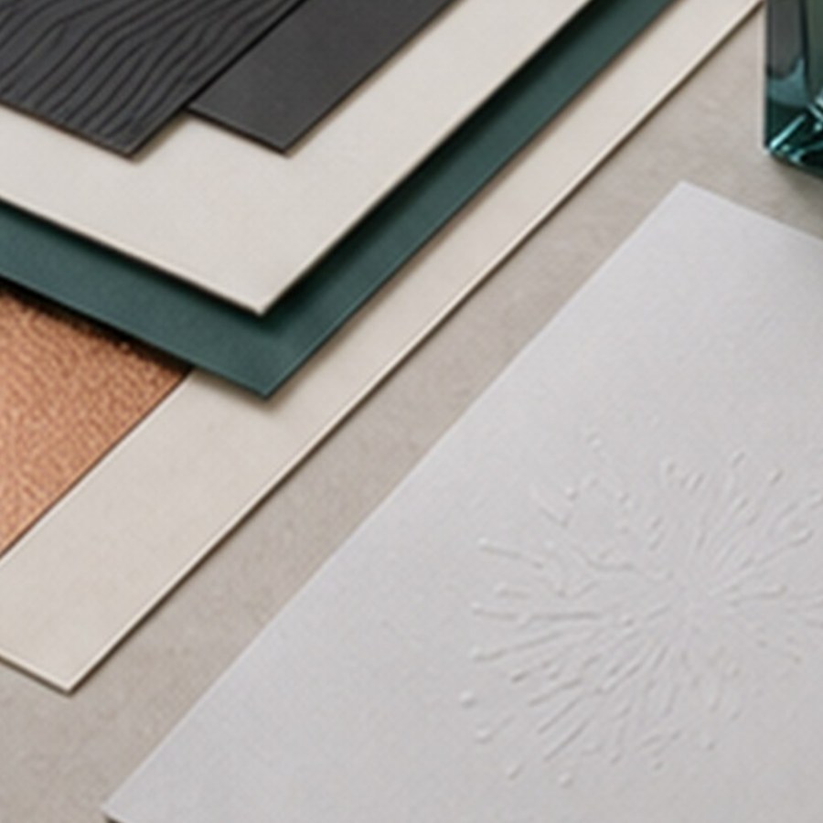 Packaging material and finish samples
