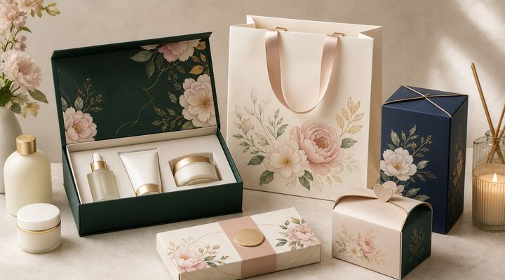 Mother's Day custom seasonal packaging for skincare fragrance and gift products